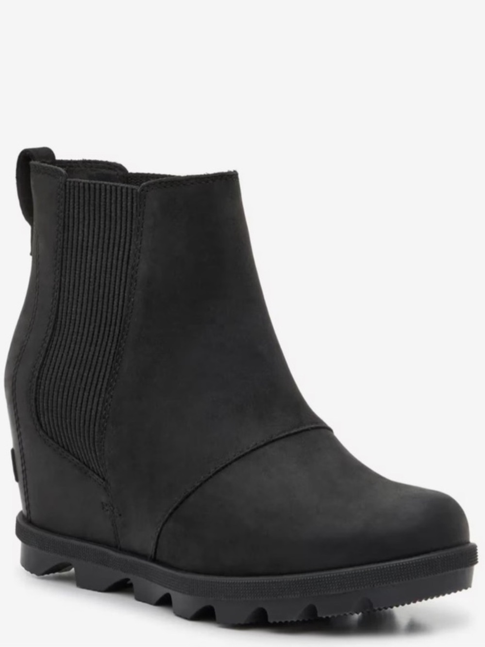 SOREL Chelsea Black Wedge Ankle Booties